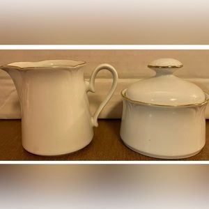 JL Meanu Sugar Bowl & Coffee Creamer Republic of Germany